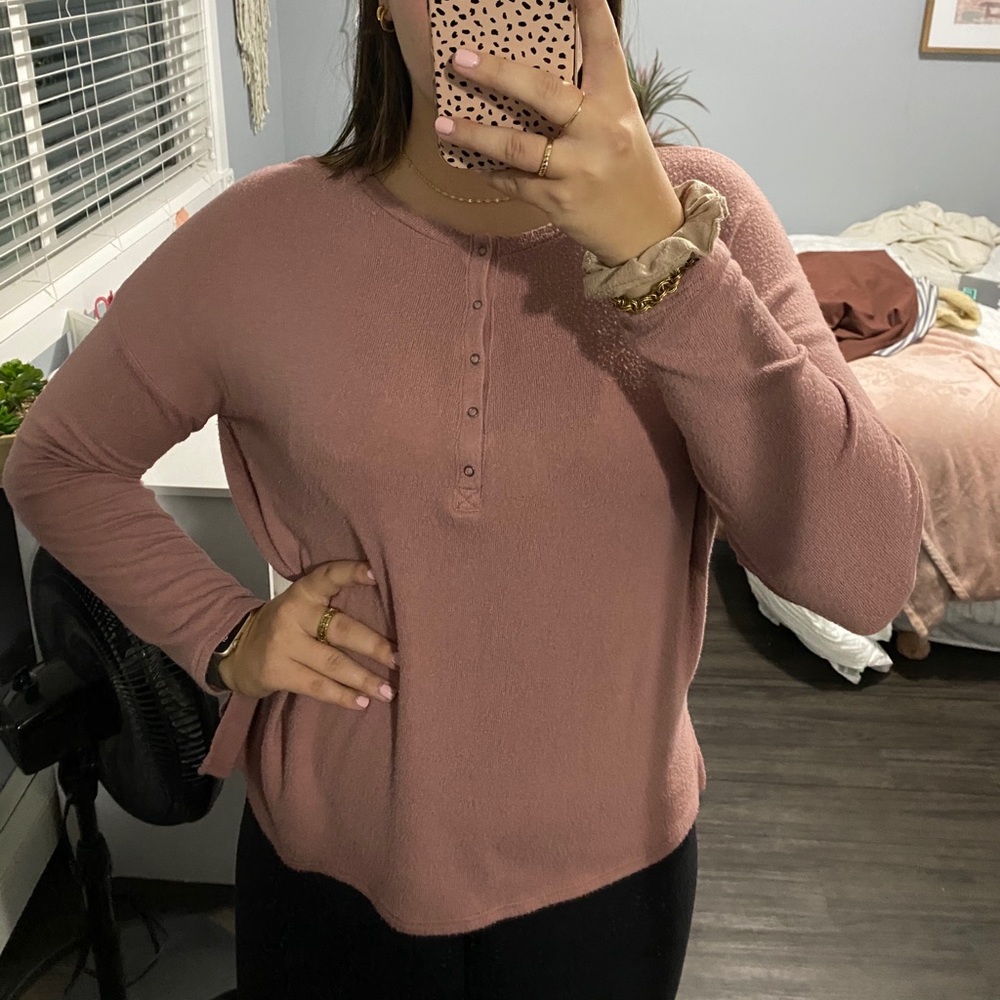 Super soft Henley tee
